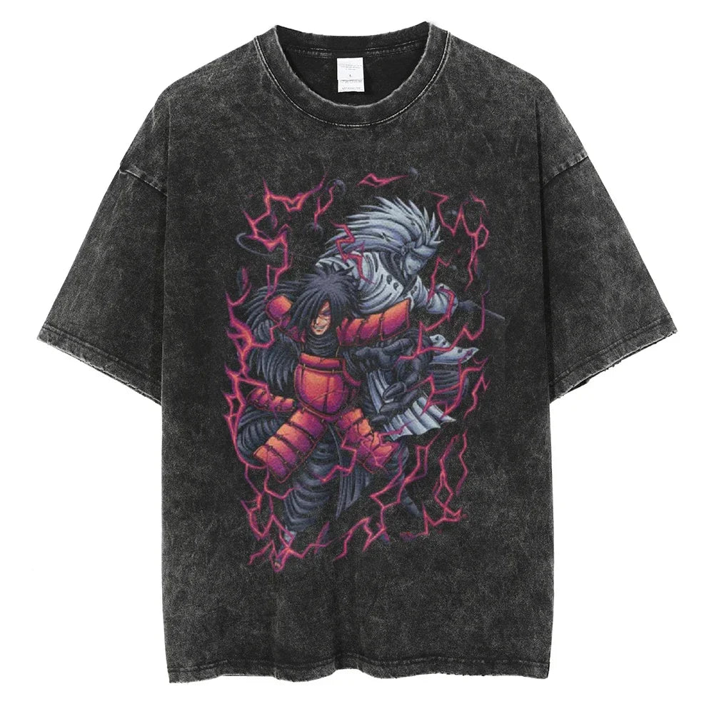 Naruto Madara Shadow of War Oversized Vintage T-Shirt