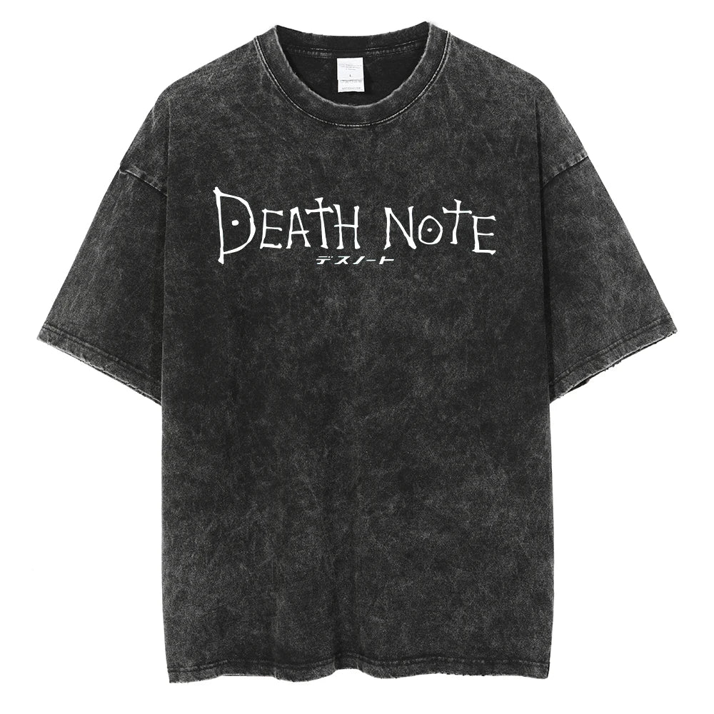 Death Note The Deadly Notebook Oversized Vintage T-Shirt