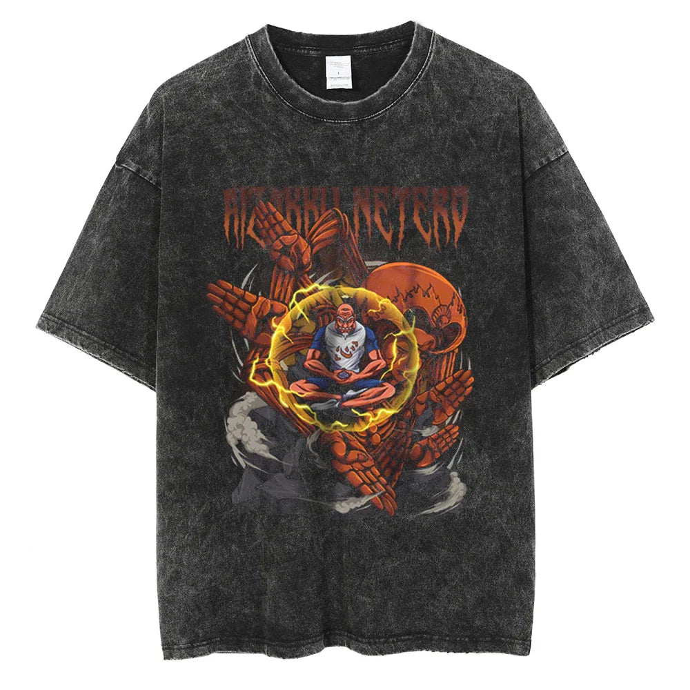 Hunter x Hunter Netero Chairman of the Hunters Oversized Vintage T-Shirt