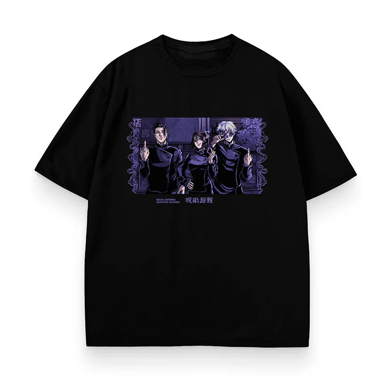 Jujutsu Kaisen Team's Power Oversized Graphic T-Shirt