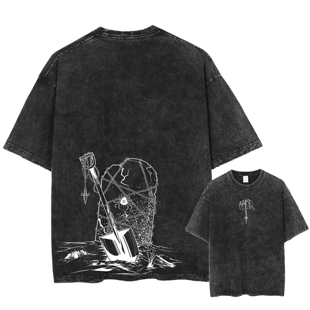 Hunter x Hunter Nen Chain Mastery Oversized Vintage T-Shirt