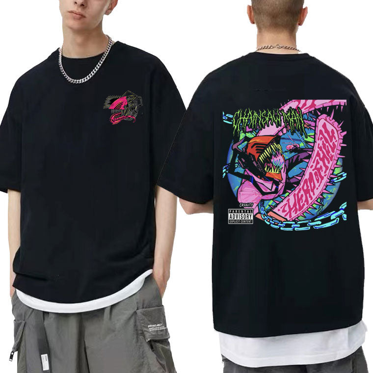 Chainsaw Man Graffiti Graphic T-Shirt