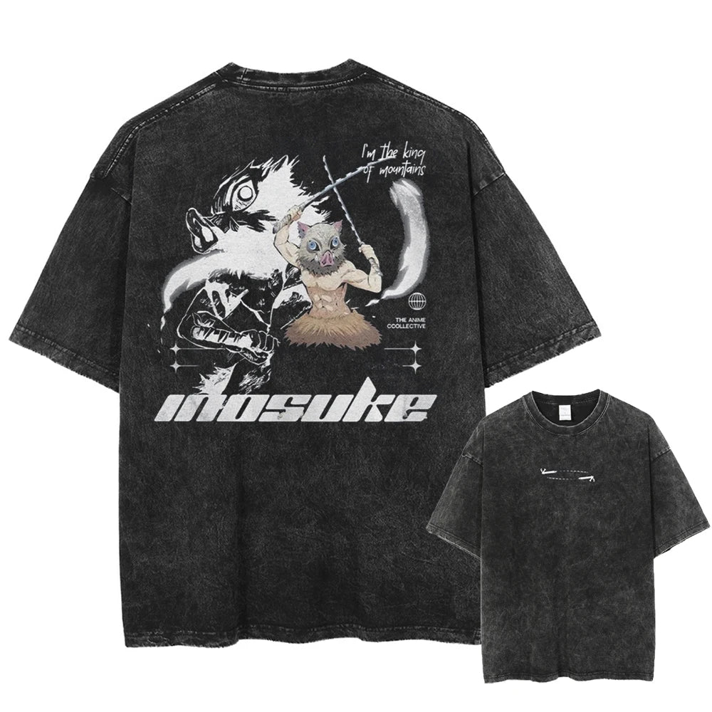 Demon Slayer Beast's Power Oversized Vintage T-Shirt
