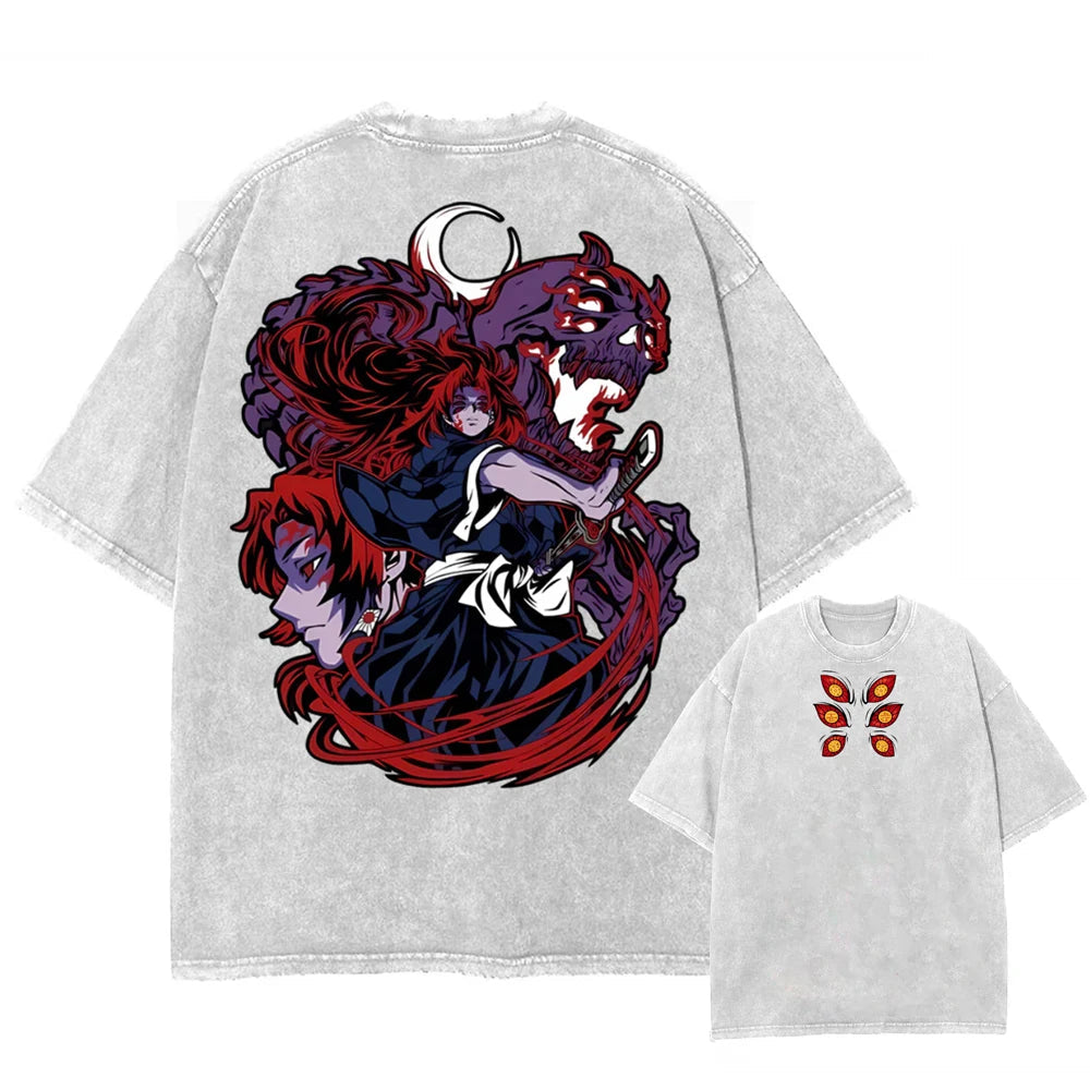 Demon Slayer Kokushibo's Moon Oversized Vintage T-Shirt