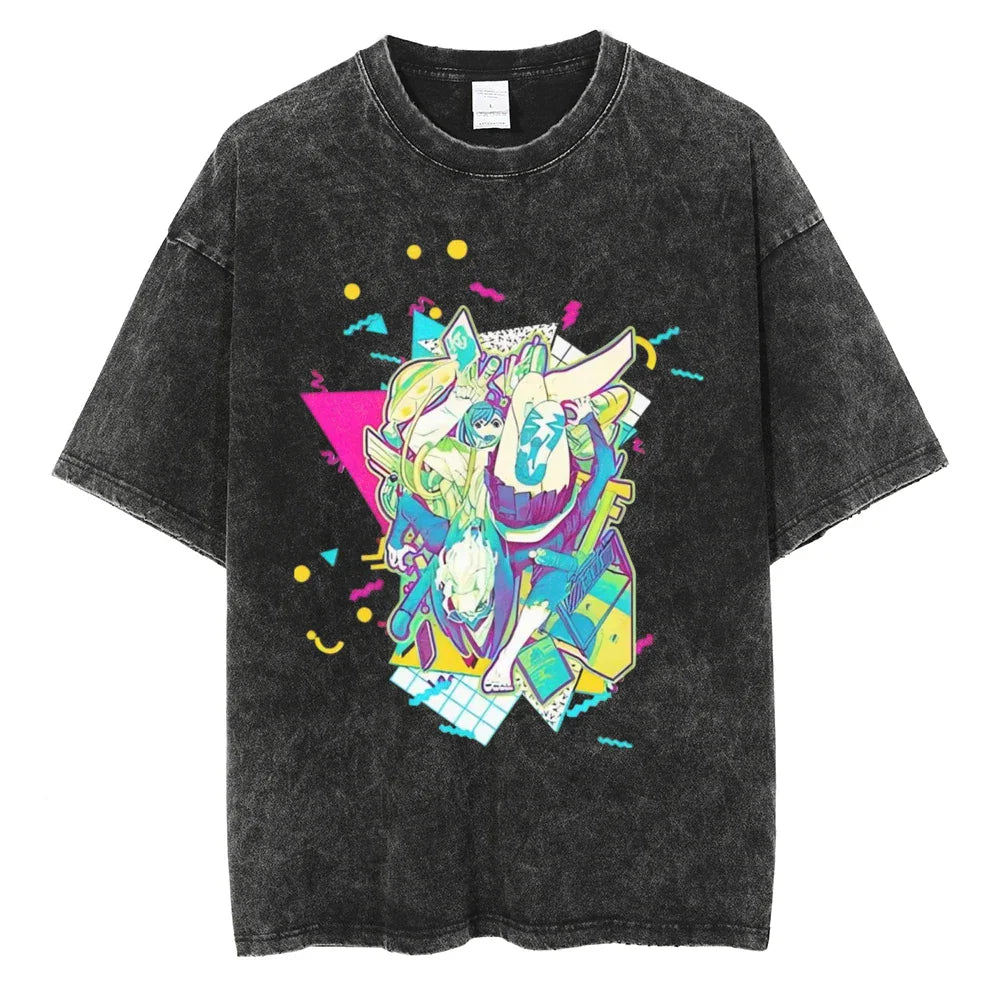 Dandadan Team's Spirit Oversized Vintage T-Shirt