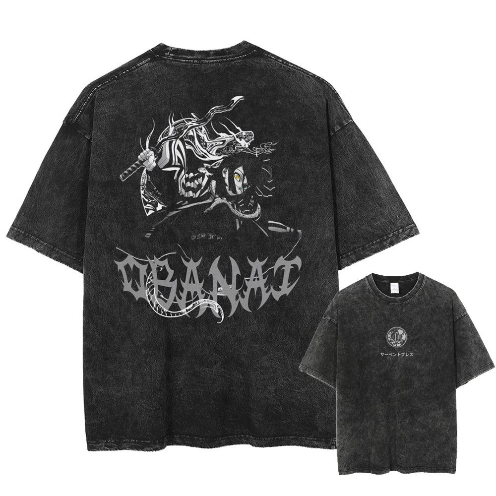 Demon Slayer Obanai Serpent Hashira Oversized Vintage T-Shirt