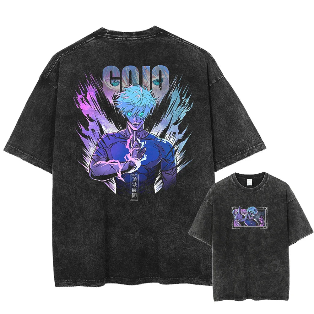 Jujutsu Kaisen Gojo's Domain Oversized Vintage T-Shirt