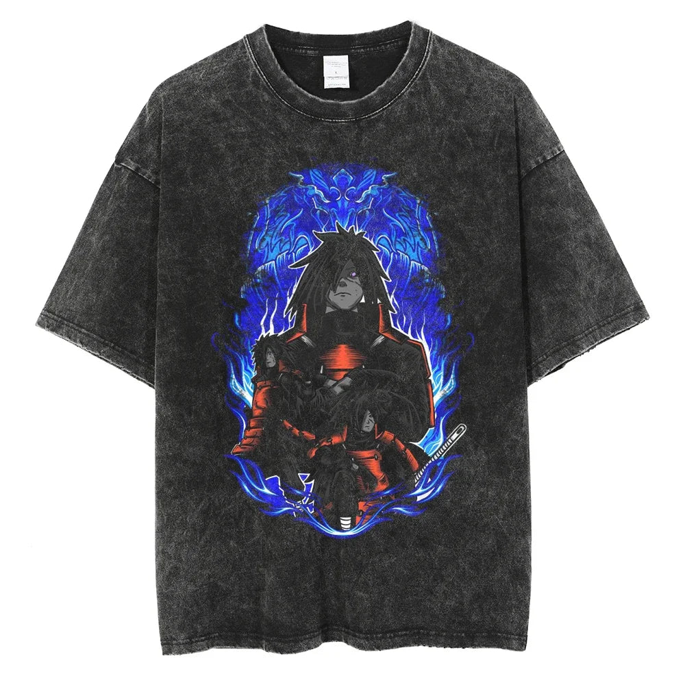 Naruto Madara Rinnegan Master Oversized Vintage T-Shirt