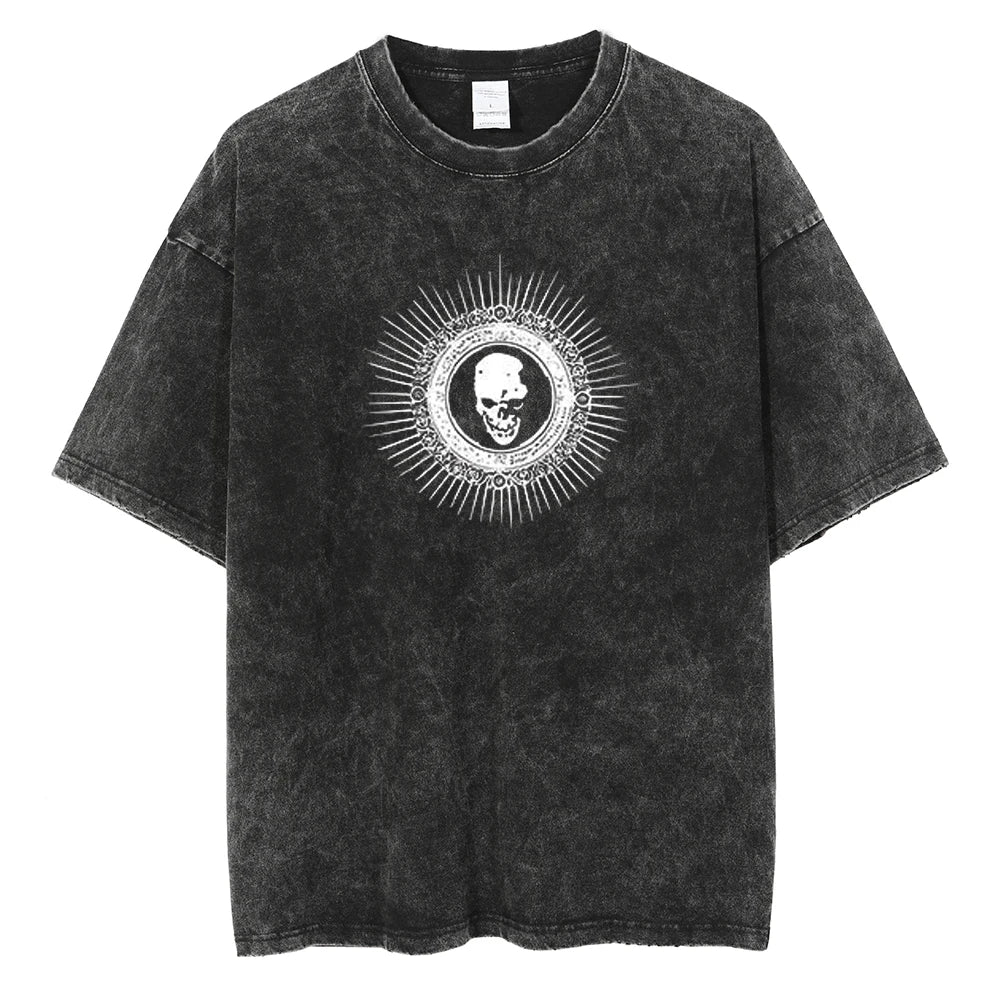 Death Note Skull of Fate Oversized Vintage T-Shirt