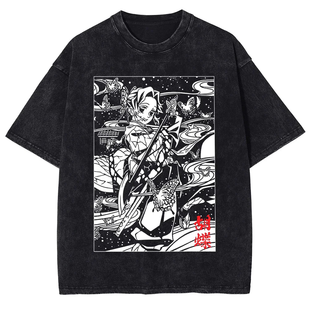 Demon Slayer Insect Breath Oversized Vintage T-Shirt
