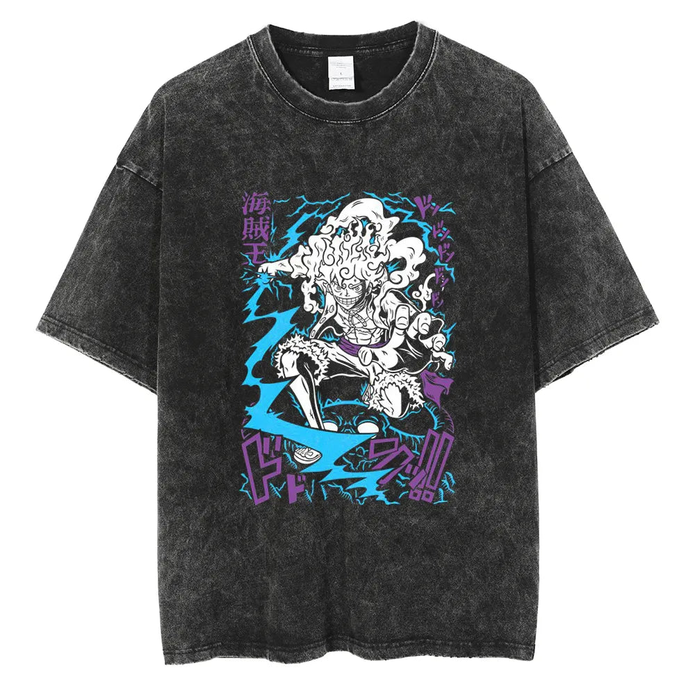 One Piece Luffy Supreme State Vintage T-Shirt