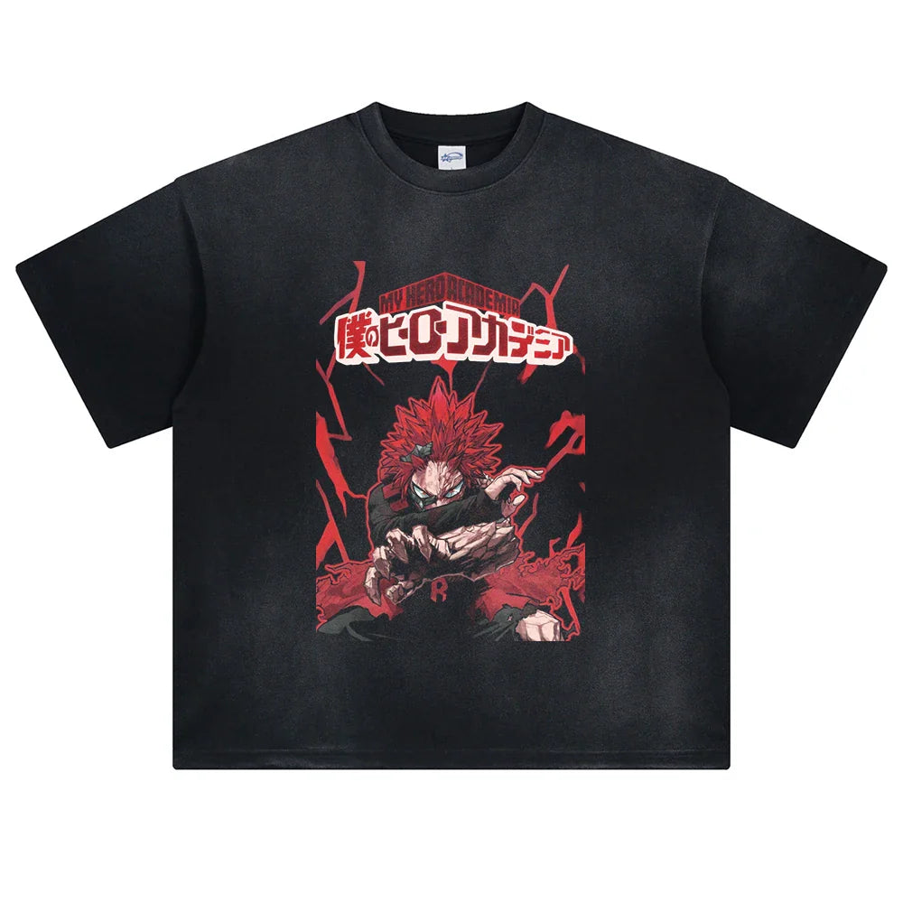 My Hero Academia Kirishima's Hardening Oversized Vintage T-Shirt