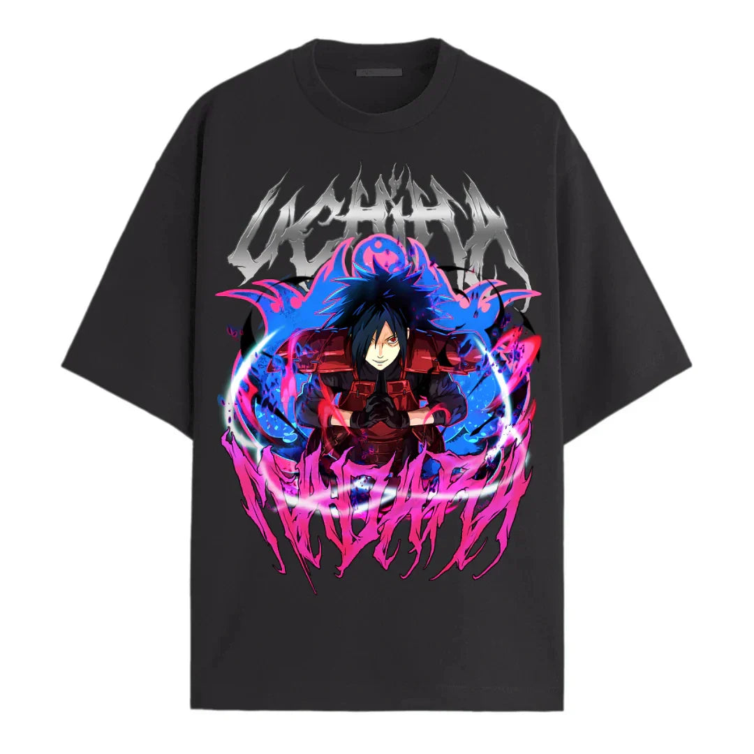 Naruto Uchiha's Clan Oversized Graphic T-Shirt