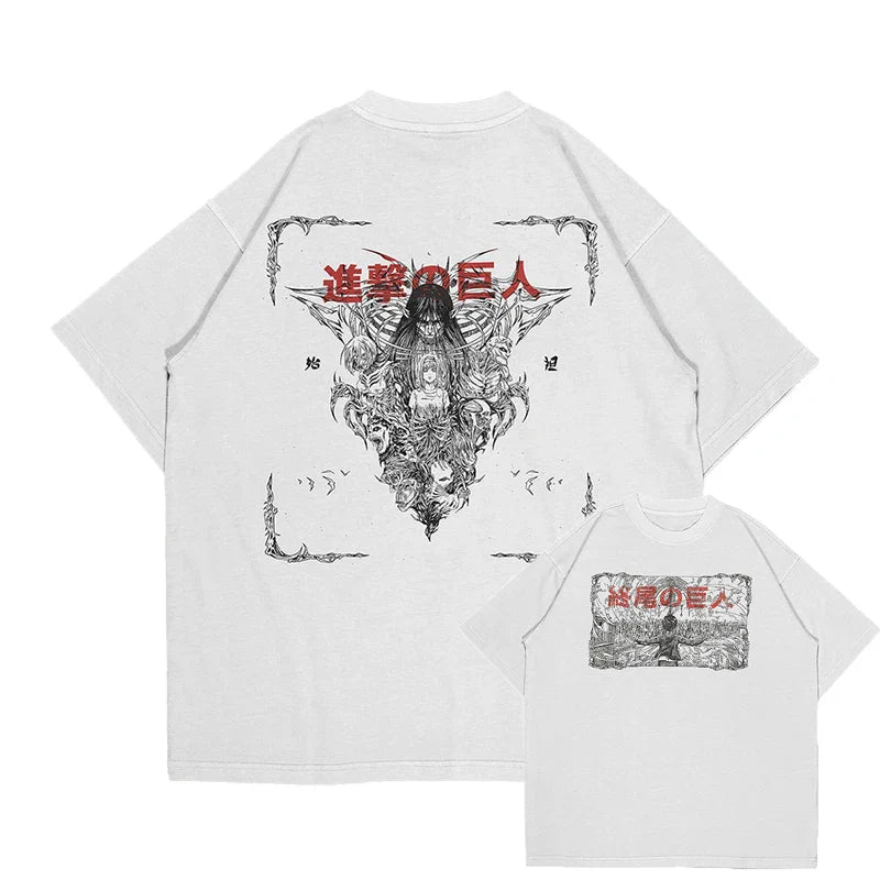 Attack on Titan Eren's Fury Oversized Graphic T-Shirt