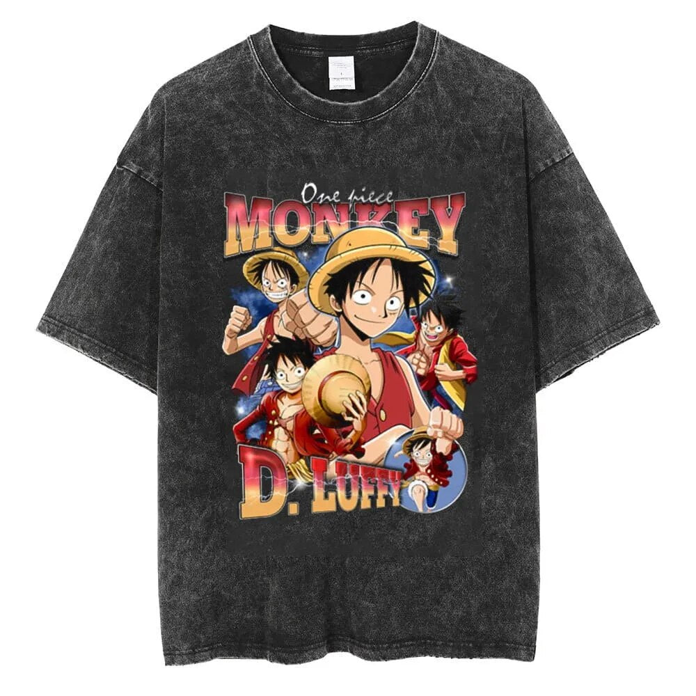 One Piece Luffy Pirate Adventurer Vintage T-Shirt