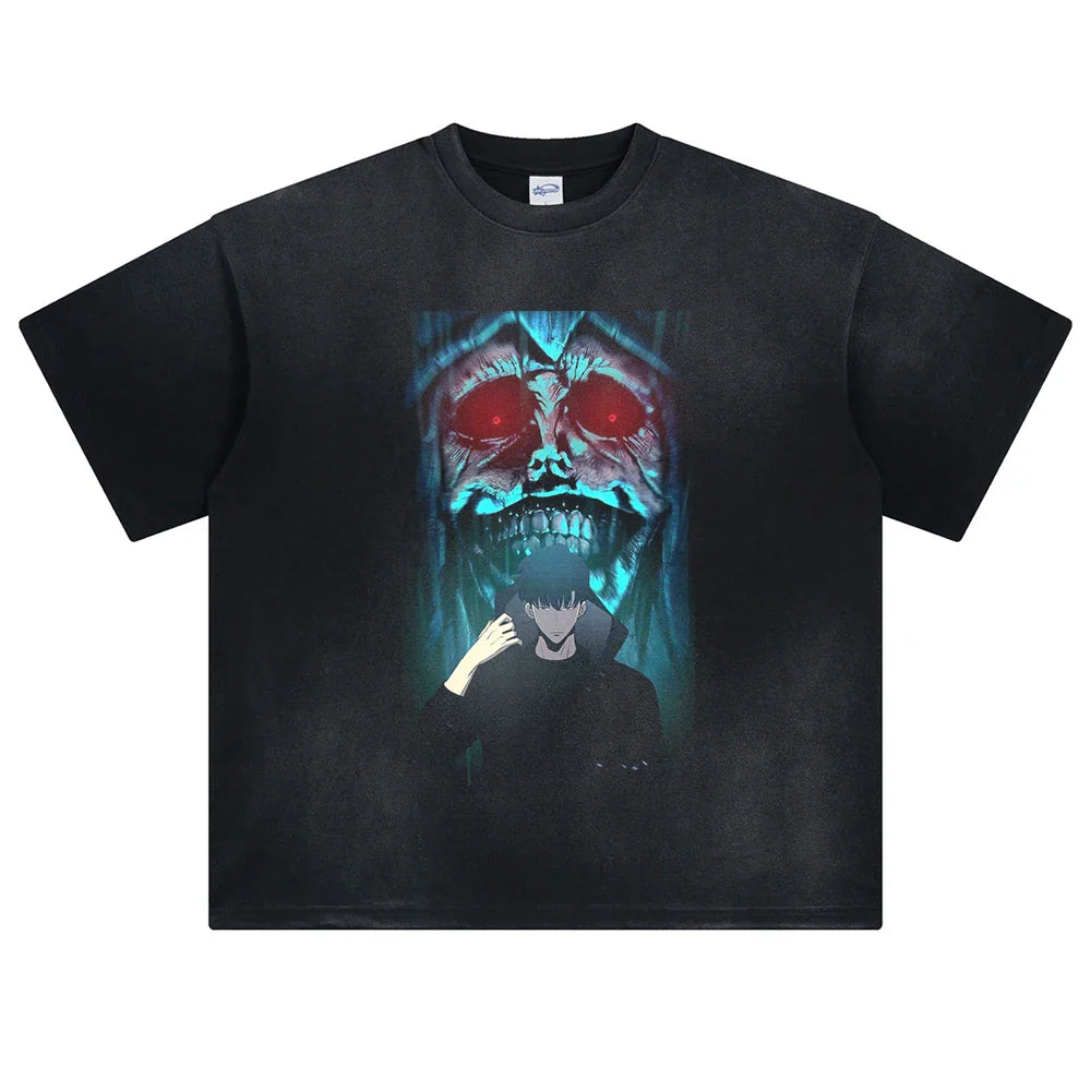 Solo Leveling Sung's Ascension Oversized Vintage T-Shirt