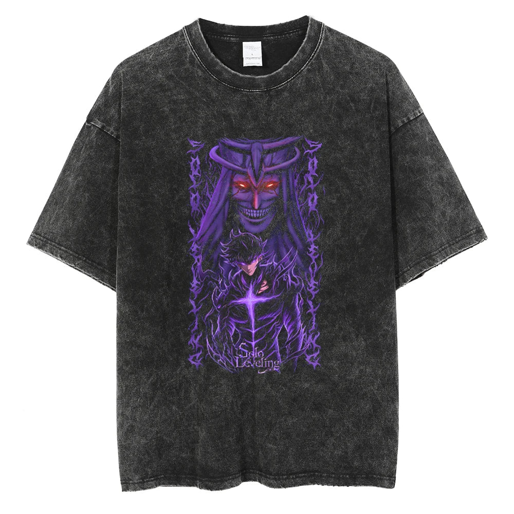 Solo Leveling Hunter's Power Vintage T-Shirt