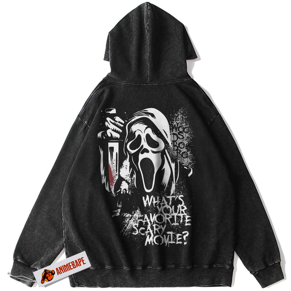 Scream Ghostface Halloween Vintage Horror Hoodie for Men and Women