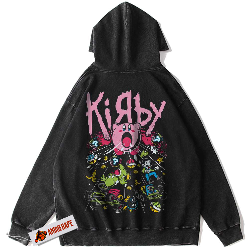 Vintage Kirby Game Hoodie for Gamers and Fans Kirby