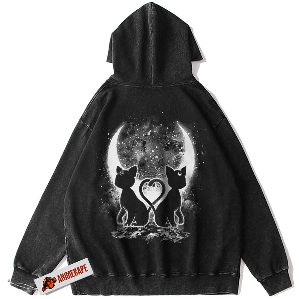 Sailor Moon The Cat Vintage Anime Hoodie for Fans and Collectors