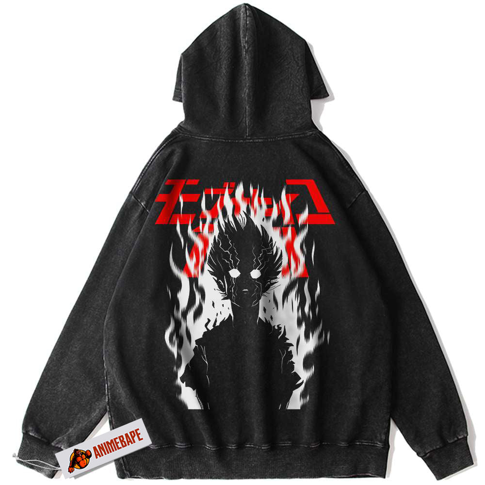 Shigeo Kageyama Mob Psycho 100 Anime Vintage Hoodie for Fans