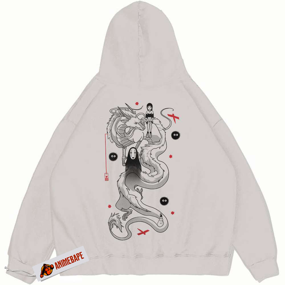 Spirited Away Hoodie, Vintage Anime Hoodie, Studio Ghibli Apparel