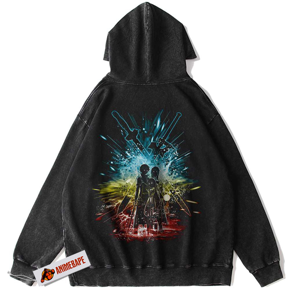 Sword Art Online Vintage Hoodie for Anime Fans - SAO Hoodie