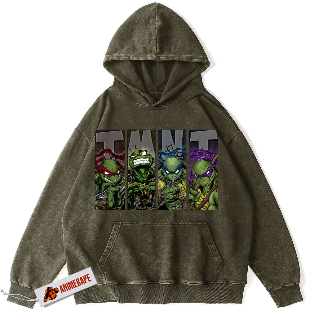 Vintage TMNT Hoodie, Teenage Mutant Ninja Turtles Animated Hoodie