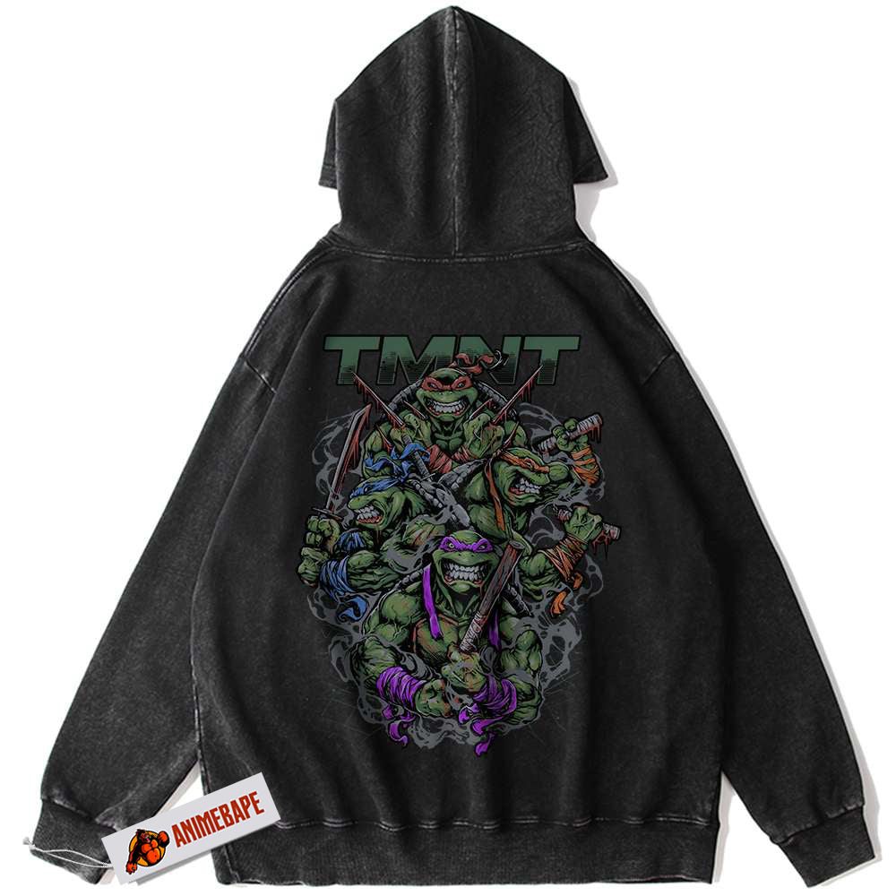 TMNT Vintage Animated Hoodie for Teens - Teenage Mutant Ninja Turtles