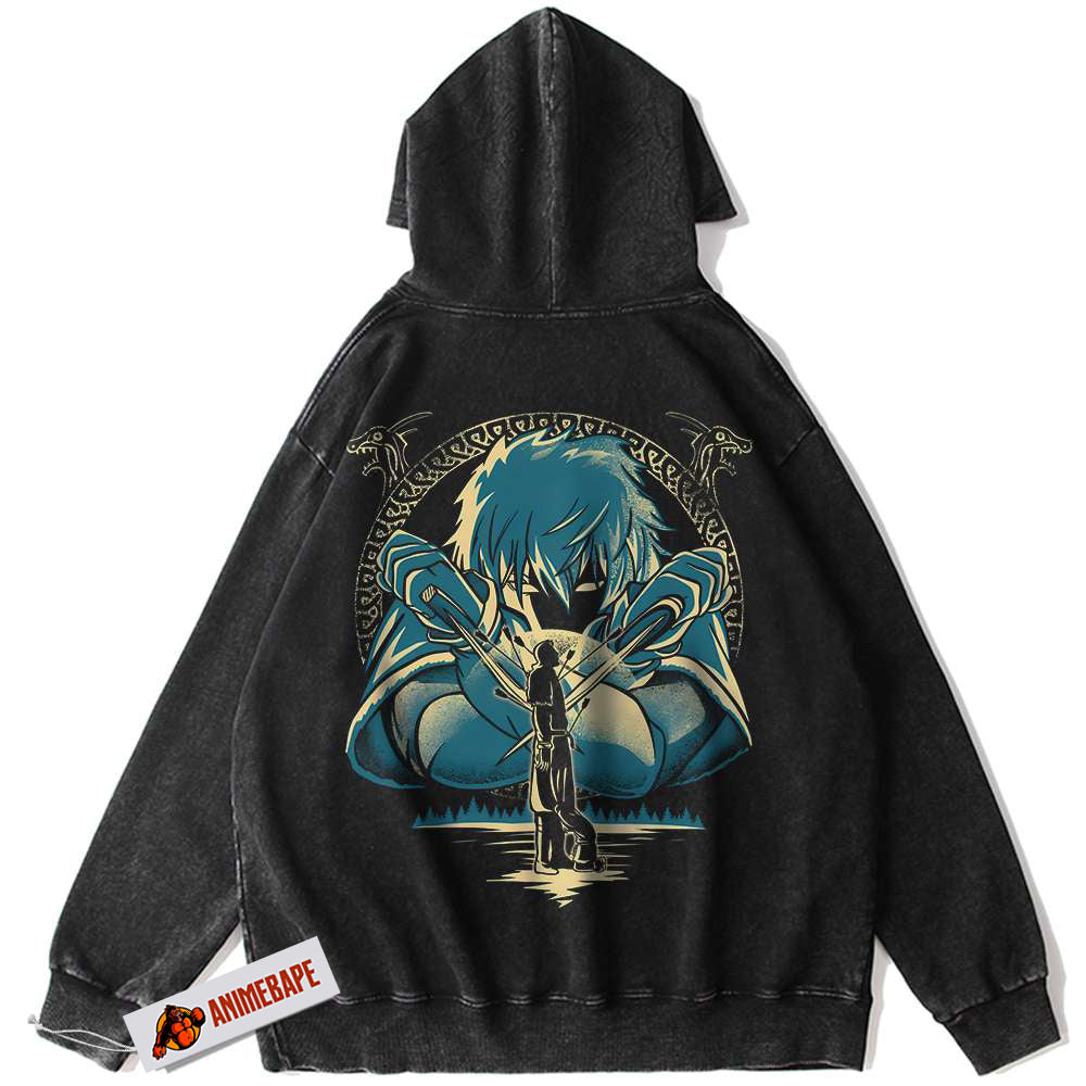 Vinland Saga Thorfinn Hoodie for Anime Fans, Vintage Style Hoodie