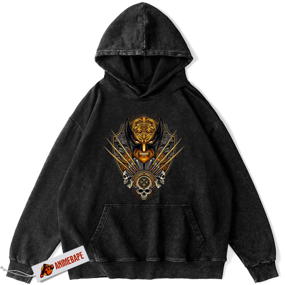 Wolverine X-Men Vintage Hoodie, Marvel Comics Style Hoodie